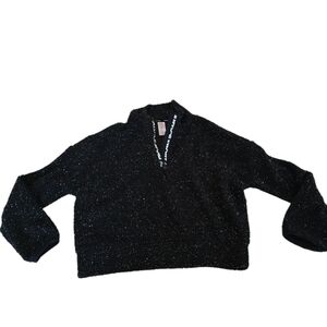 Black Sparkle Girls  Sweater Size 10